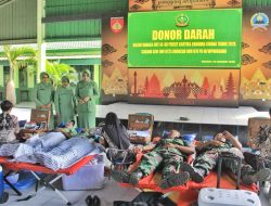 Peringati HUT Ke -80, Persit Kodim Sragen Tebar Cinta Melalui Donor Darah